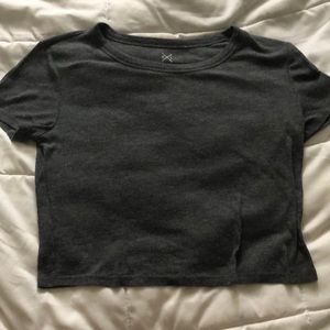 grey crop top